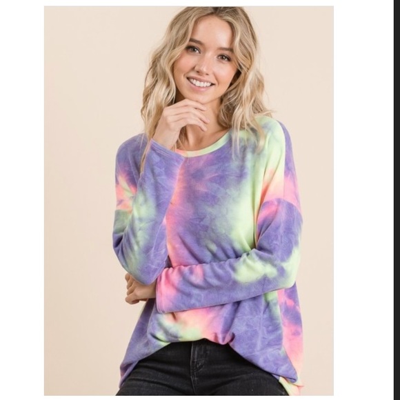 Small left ❤️tie-dye tunic top - Picture 6 of 10